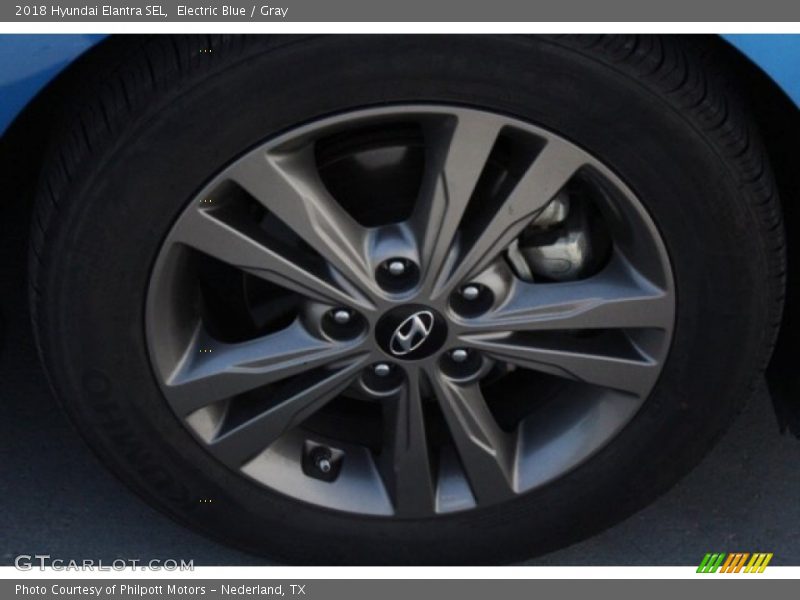 Electric Blue / Gray 2018 Hyundai Elantra SEL