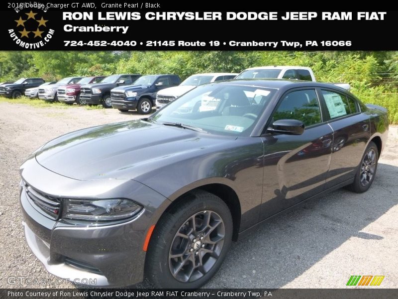 Granite Pearl / Black 2018 Dodge Charger GT AWD