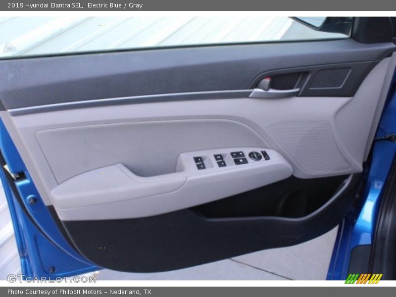 Electric Blue / Gray 2018 Hyundai Elantra SEL