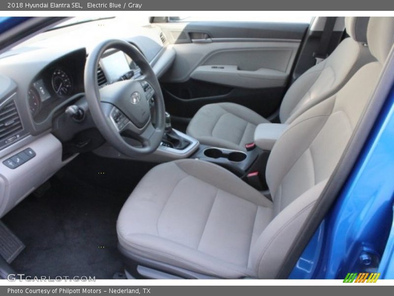 Electric Blue / Gray 2018 Hyundai Elantra SEL