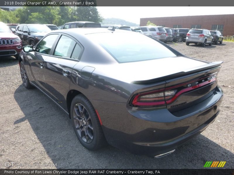 Granite Pearl / Black 2018 Dodge Charger GT AWD