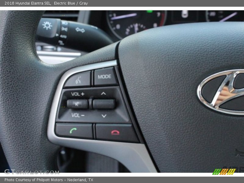 Electric Blue / Gray 2018 Hyundai Elantra SEL