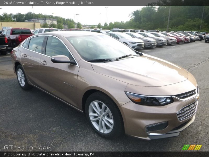 Sandy Ridge Metallic / Jet Black 2018 Chevrolet Malibu LT