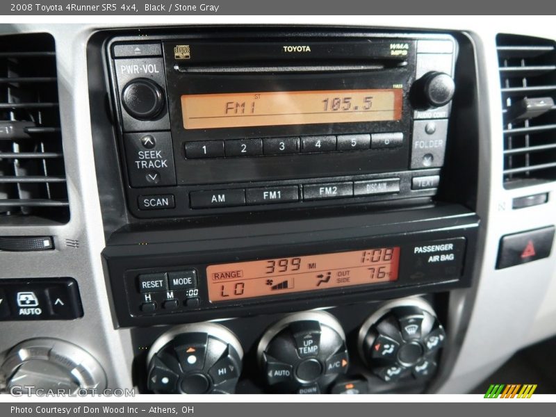Black / Stone Gray 2008 Toyota 4Runner SR5 4x4