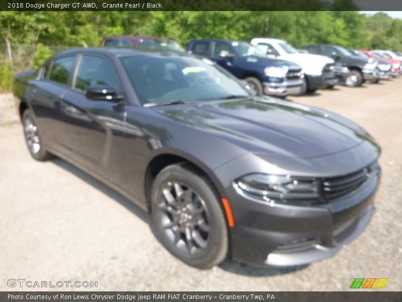 Granite Pearl / Black 2018 Dodge Charger GT AWD