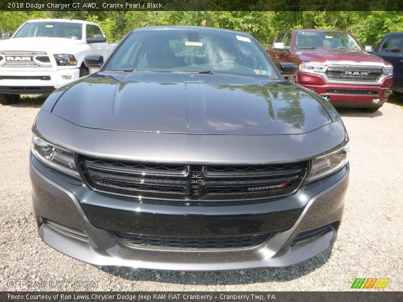 Granite Pearl / Black 2018 Dodge Charger GT AWD