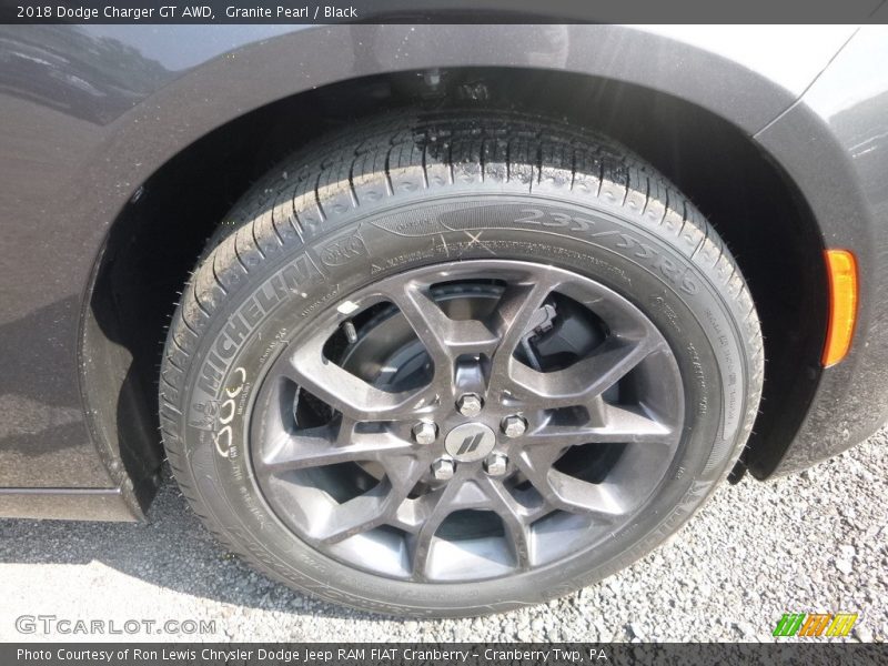 Granite Pearl / Black 2018 Dodge Charger GT AWD