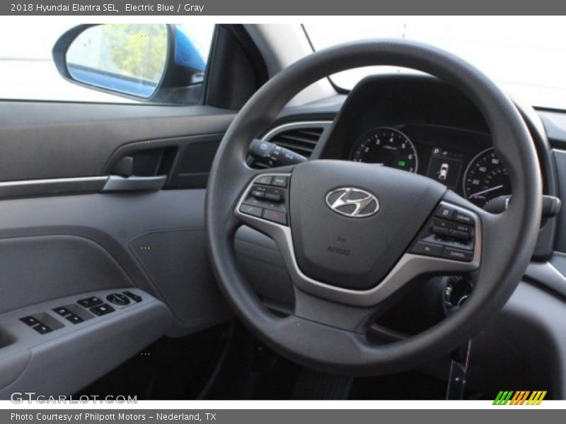 Electric Blue / Gray 2018 Hyundai Elantra SEL