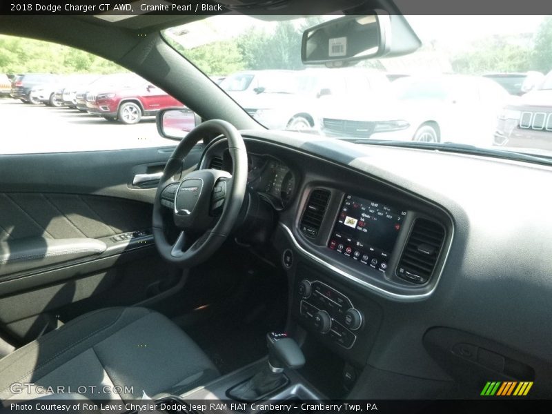 Granite Pearl / Black 2018 Dodge Charger GT AWD