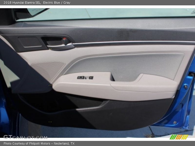 Electric Blue / Gray 2018 Hyundai Elantra SEL