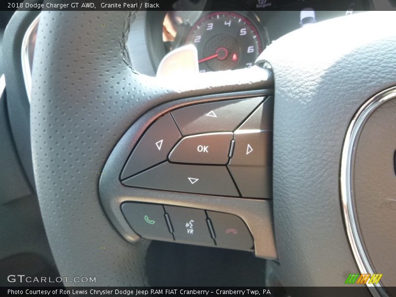 Granite Pearl / Black 2018 Dodge Charger GT AWD