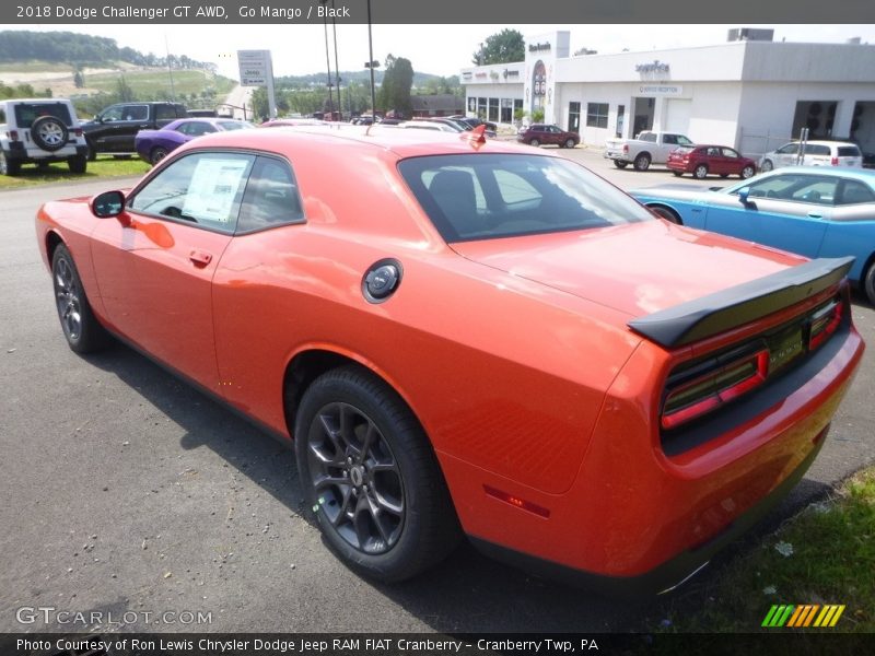 Go Mango / Black 2018 Dodge Challenger GT AWD