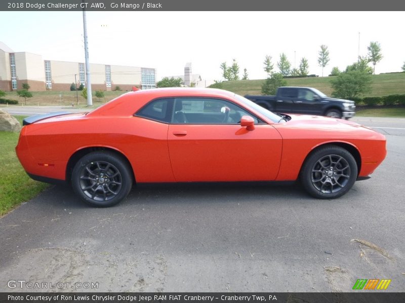 Go Mango / Black 2018 Dodge Challenger GT AWD