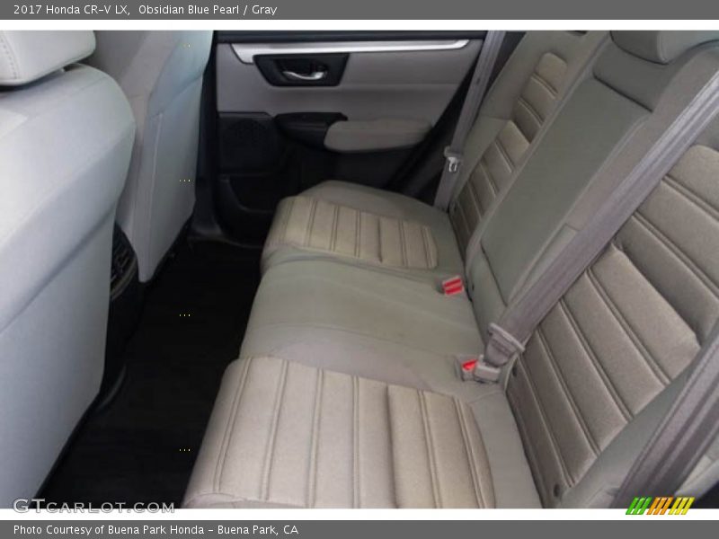 Obsidian Blue Pearl / Gray 2017 Honda CR-V LX