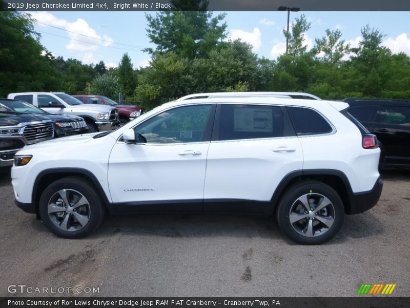 Bright White / Black 2019 Jeep Cherokee Limited 4x4