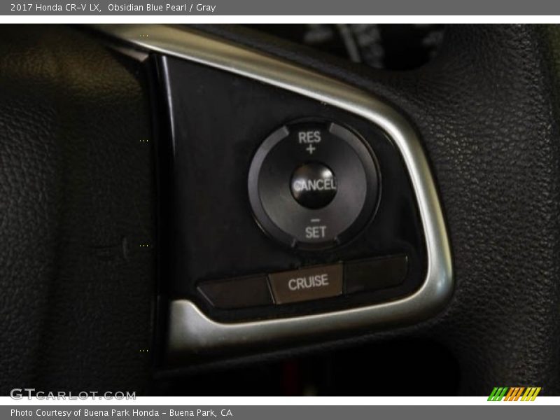 Obsidian Blue Pearl / Gray 2017 Honda CR-V LX