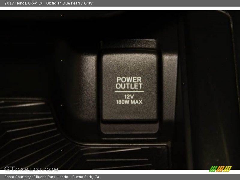 Obsidian Blue Pearl / Gray 2017 Honda CR-V LX