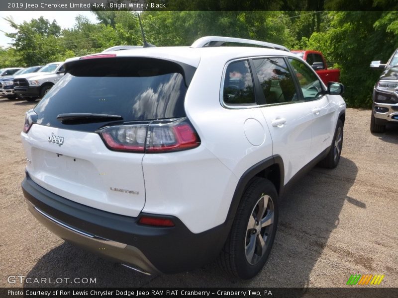 Bright White / Black 2019 Jeep Cherokee Limited 4x4