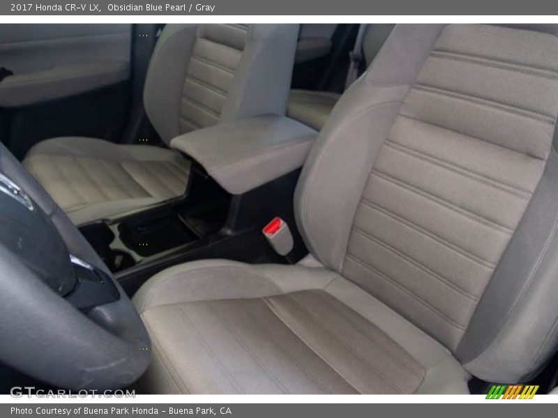 Obsidian Blue Pearl / Gray 2017 Honda CR-V LX
