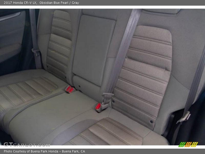Obsidian Blue Pearl / Gray 2017 Honda CR-V LX