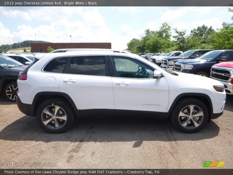 Bright White / Black 2019 Jeep Cherokee Limited 4x4