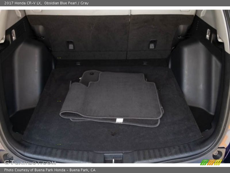 Obsidian Blue Pearl / Gray 2017 Honda CR-V LX