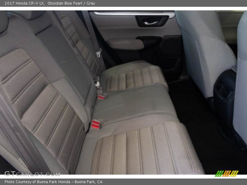 Obsidian Blue Pearl / Gray 2017 Honda CR-V LX