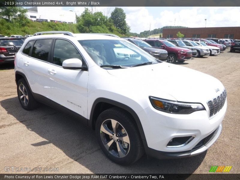 Bright White / Black 2019 Jeep Cherokee Limited 4x4