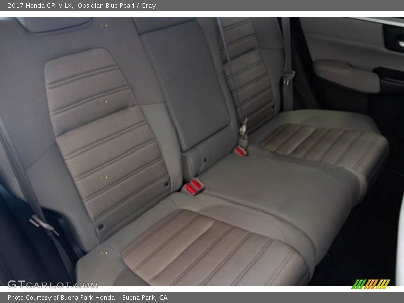Obsidian Blue Pearl / Gray 2017 Honda CR-V LX