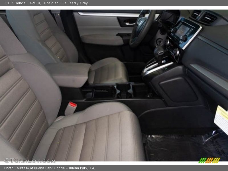 Obsidian Blue Pearl / Gray 2017 Honda CR-V LX