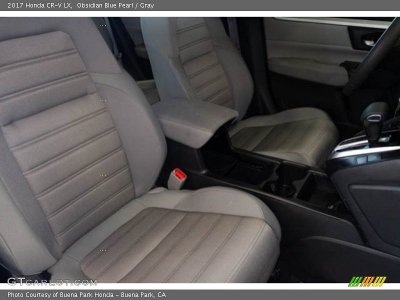 Obsidian Blue Pearl / Gray 2017 Honda CR-V LX