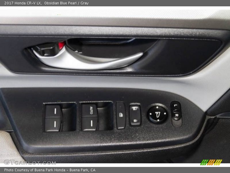 Obsidian Blue Pearl / Gray 2017 Honda CR-V LX