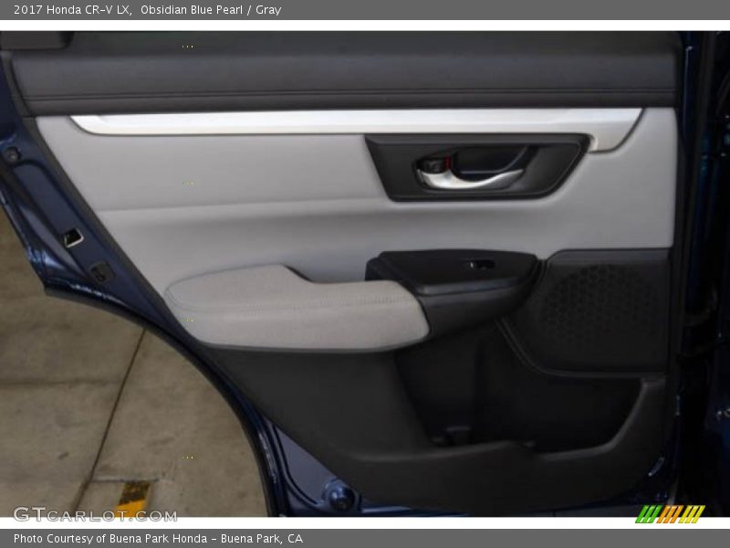 Obsidian Blue Pearl / Gray 2017 Honda CR-V LX