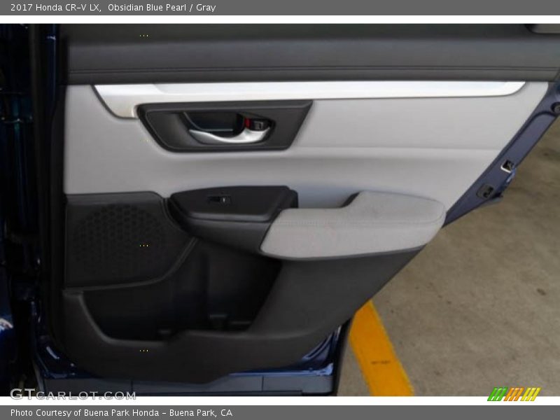 Obsidian Blue Pearl / Gray 2017 Honda CR-V LX