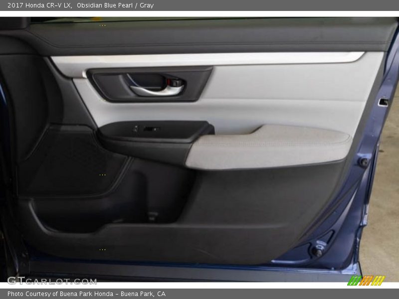 Obsidian Blue Pearl / Gray 2017 Honda CR-V LX