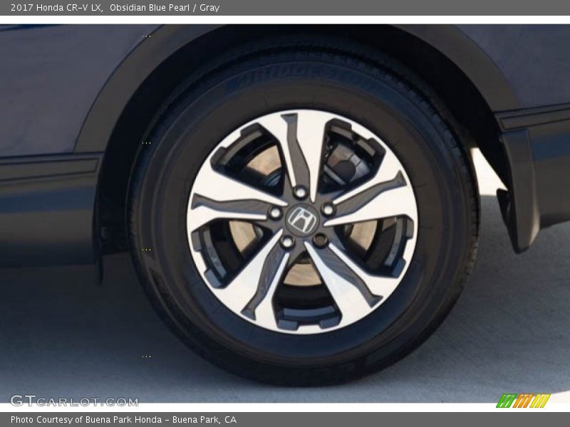 Obsidian Blue Pearl / Gray 2017 Honda CR-V LX