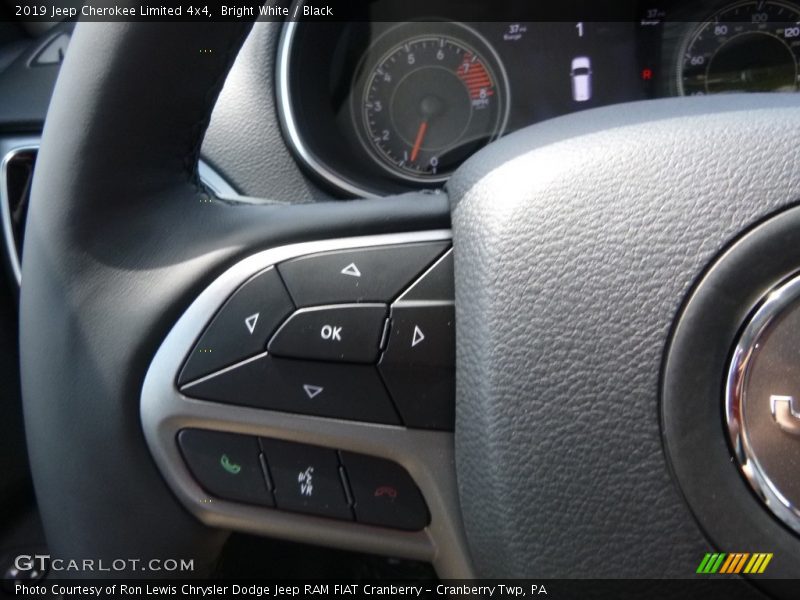 Bright White / Black 2019 Jeep Cherokee Limited 4x4