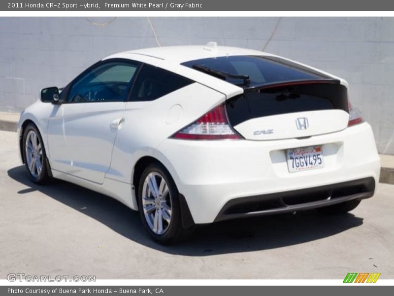 Premium White Pearl / Gray Fabric 2011 Honda CR-Z Sport Hybrid