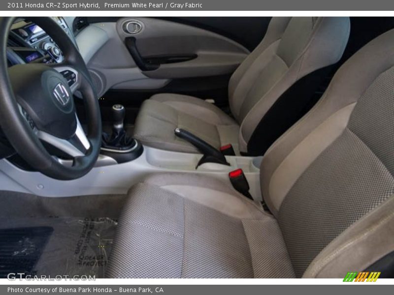 Premium White Pearl / Gray Fabric 2011 Honda CR-Z Sport Hybrid