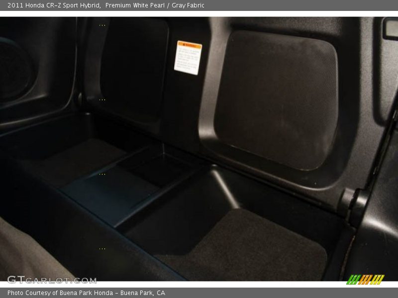 Premium White Pearl / Gray Fabric 2011 Honda CR-Z Sport Hybrid