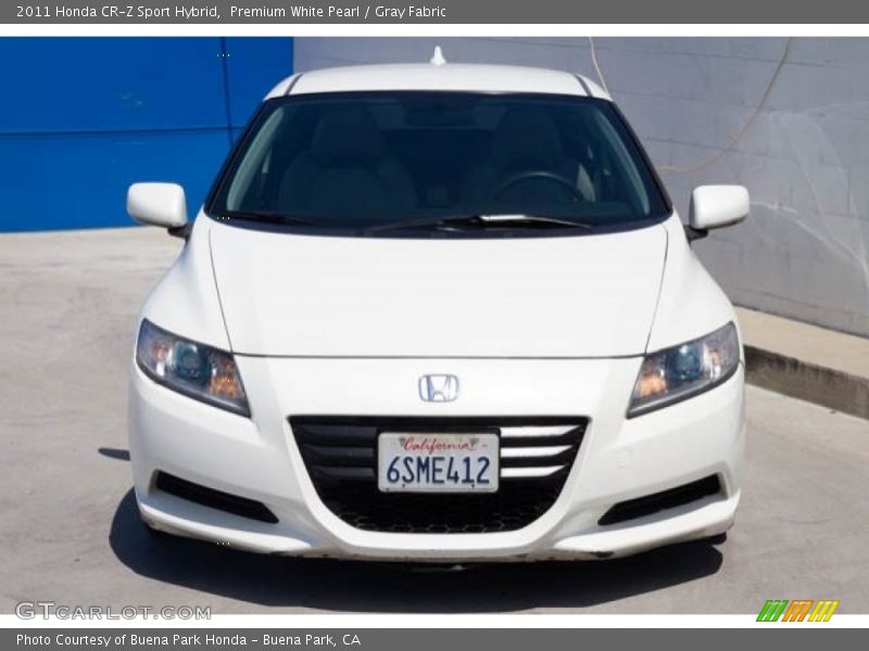 Premium White Pearl / Gray Fabric 2011 Honda CR-Z Sport Hybrid