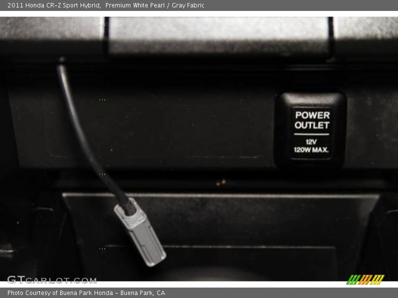 Premium White Pearl / Gray Fabric 2011 Honda CR-Z Sport Hybrid