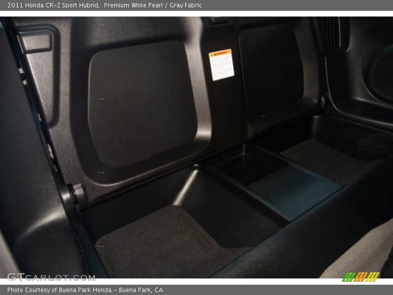 Premium White Pearl / Gray Fabric 2011 Honda CR-Z Sport Hybrid