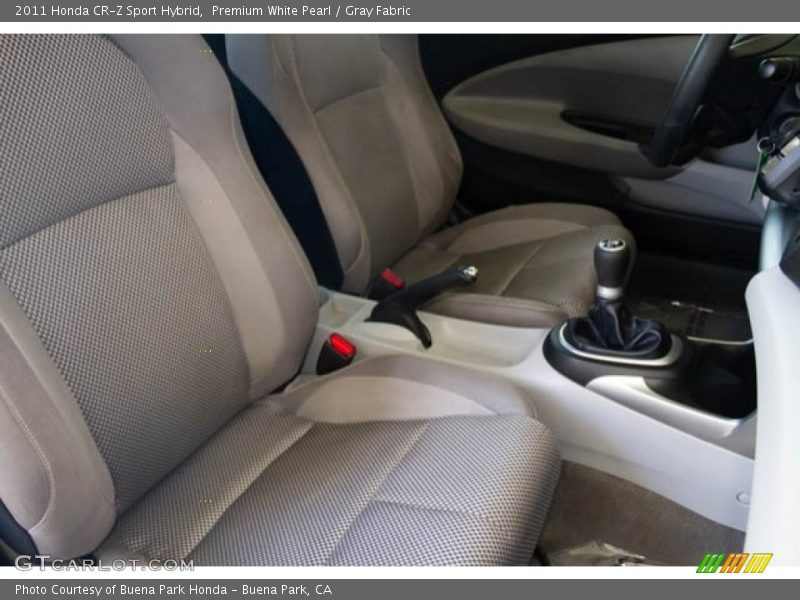 Premium White Pearl / Gray Fabric 2011 Honda CR-Z Sport Hybrid