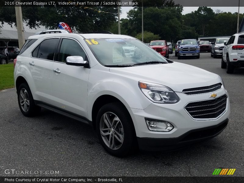 Iridescent Pearl Tricoat / Saddle Up/Jet Black 2016 Chevrolet Equinox LTZ