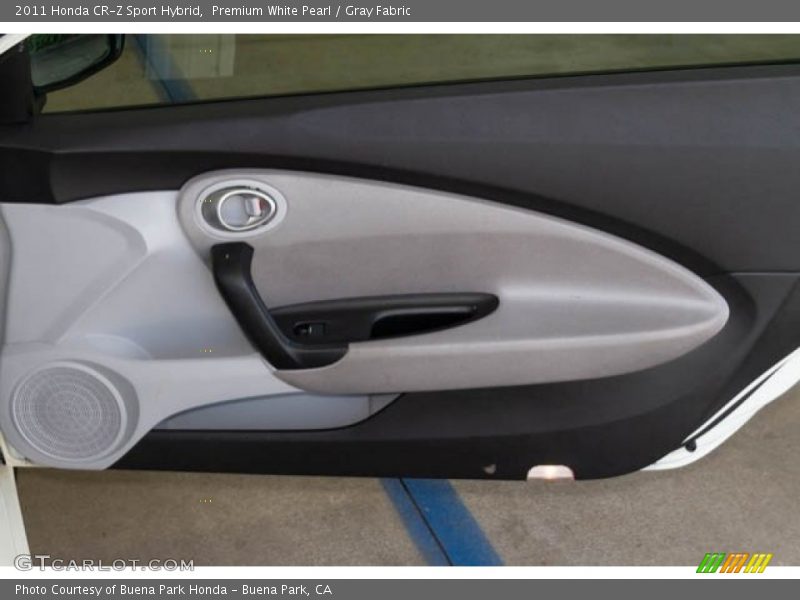 Premium White Pearl / Gray Fabric 2011 Honda CR-Z Sport Hybrid