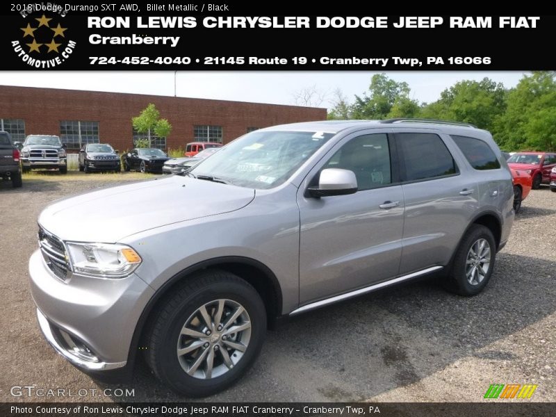 Billet Metallic / Black 2018 Dodge Durango SXT AWD