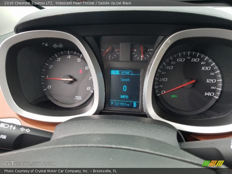 Iridescent Pearl Tricoat / Saddle Up/Jet Black 2016 Chevrolet Equinox LTZ