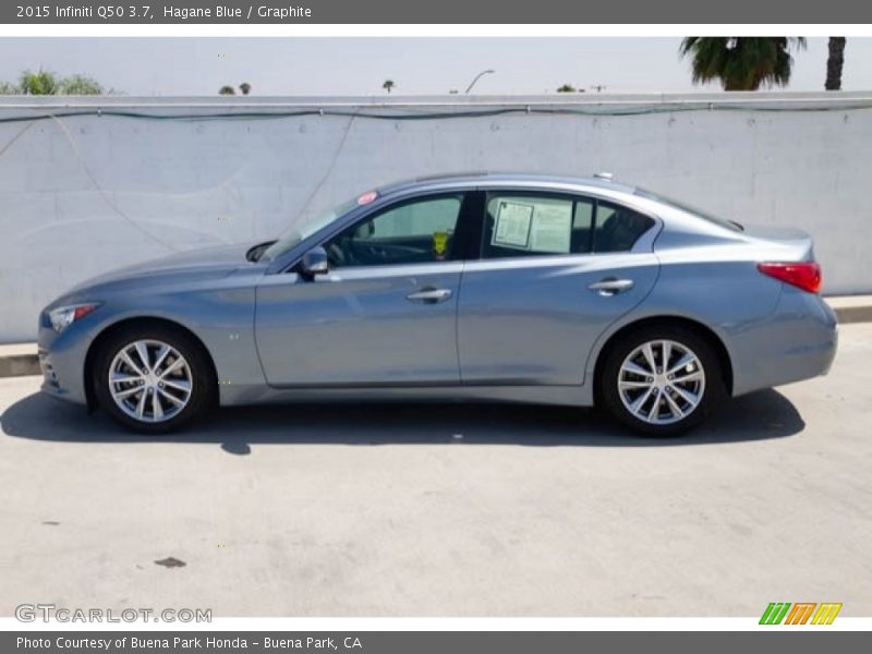 Hagane Blue / Graphite 2015 Infiniti Q50 3.7