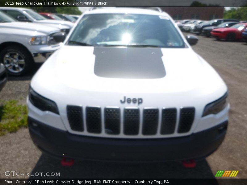 Bright White / Black 2019 Jeep Cherokee Trailhawk 4x4